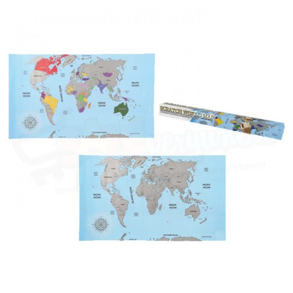 Мотивационный скретч Постер 100 дел