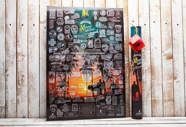 Плакат с скретч слоем копилка