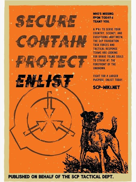 Постеры фонда SCP