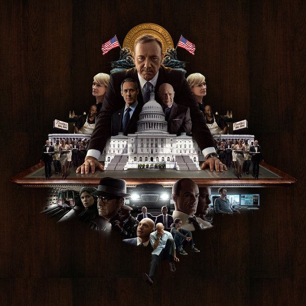 Карточный домик сериал Постер