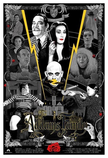 Семейка Аддамс 1991 Постер