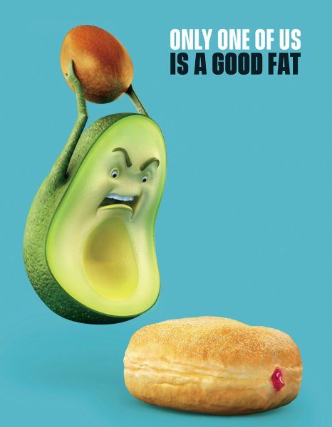 Плакат авокадо на стену