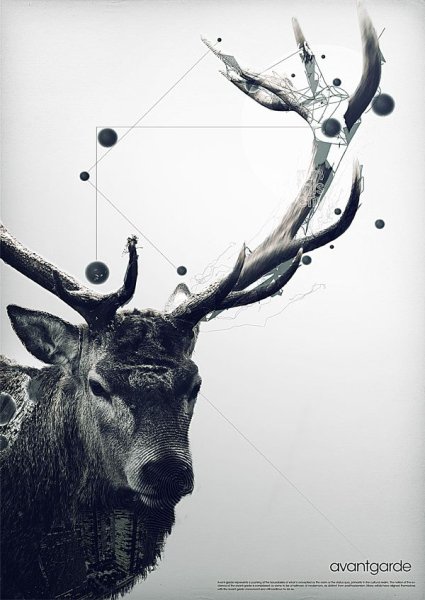 Постер олень