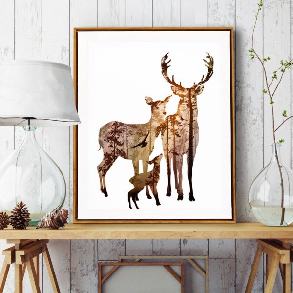 Постер олень