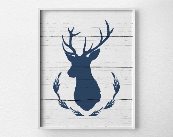 Постер в детскую олень