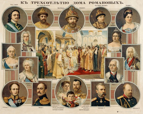 Романовы Династия Царская семья