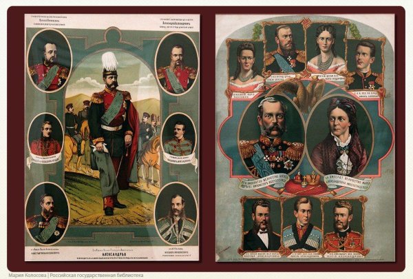 Дерево правителей династии Романовых