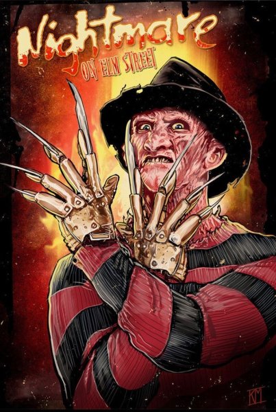 Американские прикольные постеры ужасов для фона