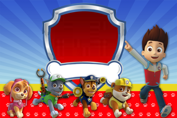 Щенячий патруль фотоколлаж