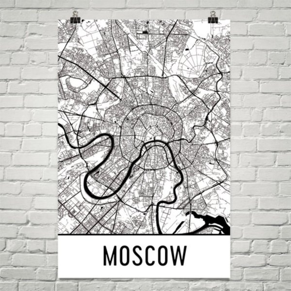 Карта Москвы рисунок