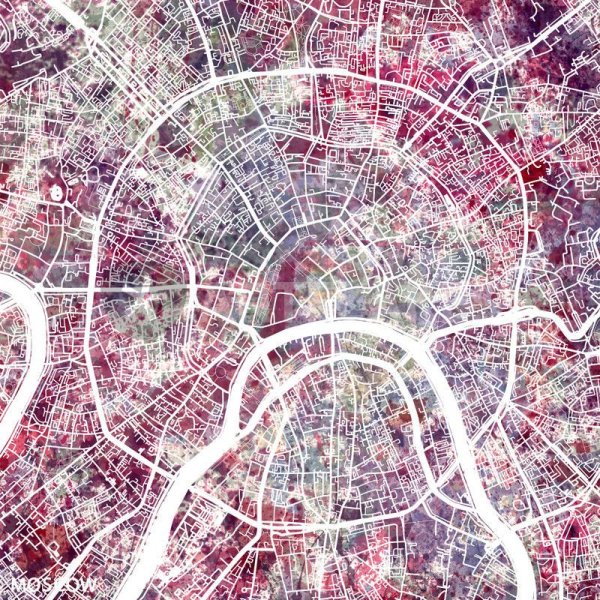 Векторная карта Москвы