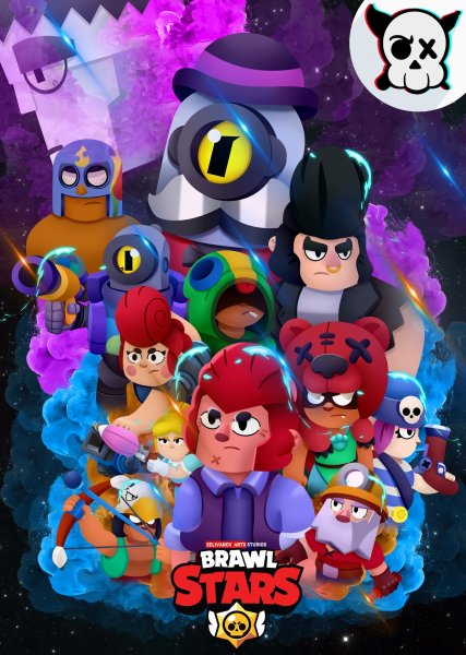 Бойцы из Brawl Stars