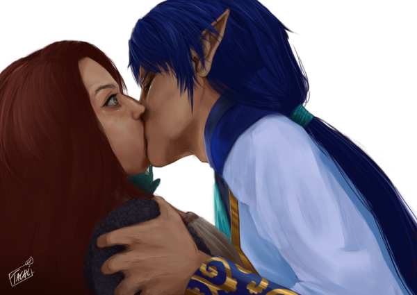 Элдария Эзарель поцелуй