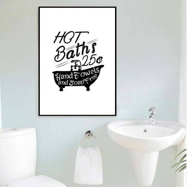 Постер в санузел