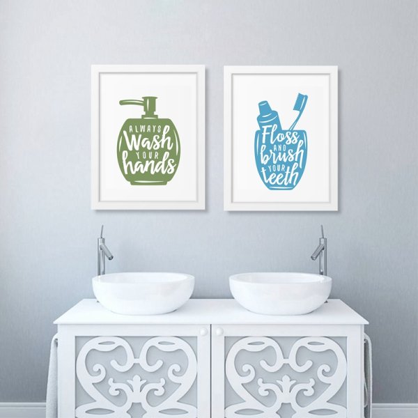 Надпись в ванную комнату