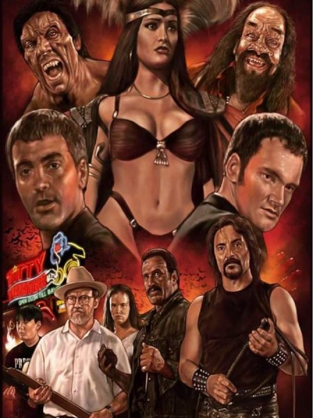 От заката до рассвета Постер Тарантино