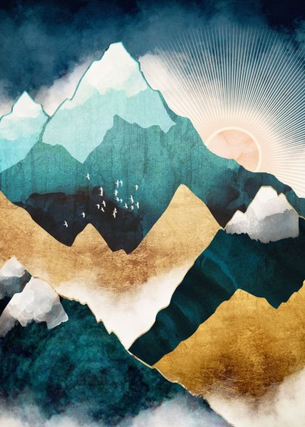 Картина горы абстракция