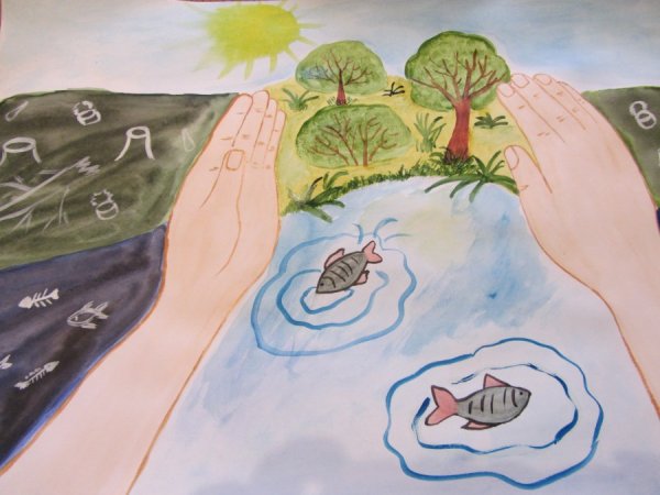 Рисунок на тему охрана воды