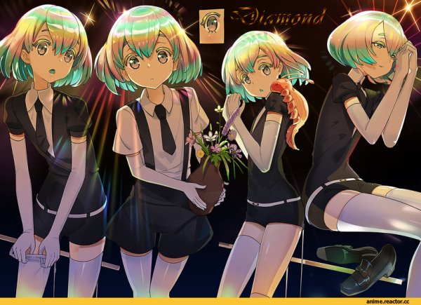 Школа самоцветов аниме