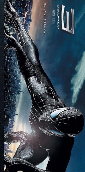 Человек паук враг в отражении надпись