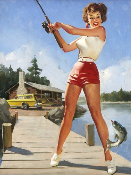 Gil Elvgren гонщица