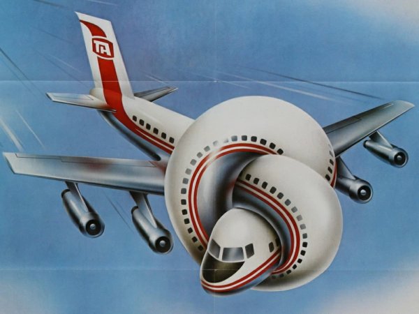 Самолет с членом арт