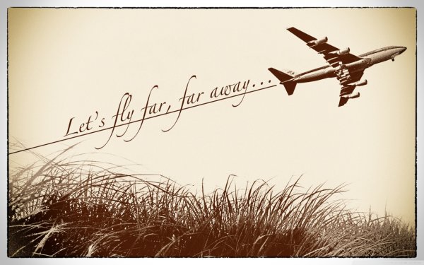 Мотивационный Постер с самолетом