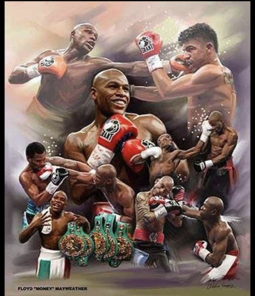 Флойд Мейвезер коллаж