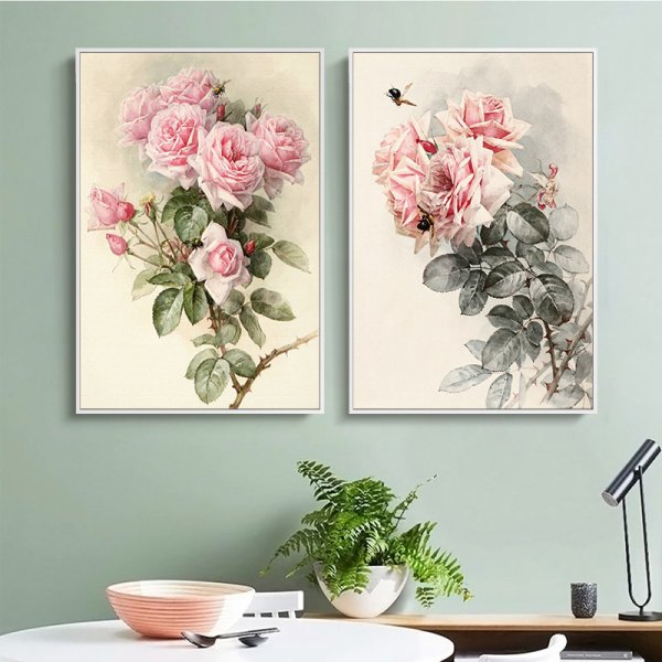 Постер с цветами на стену