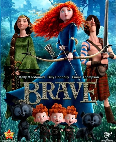 Храбрая сердцем мультфильм 2012 Постер