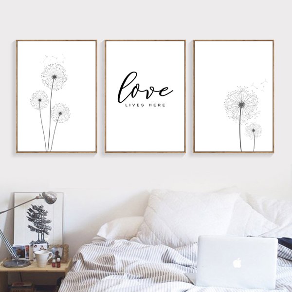 Картины черно белые для интерьера