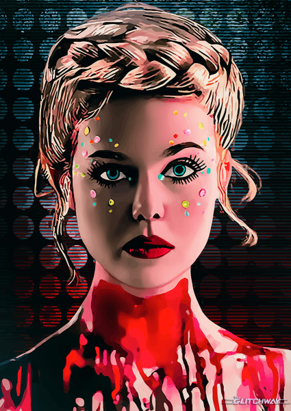 Плакат в неоновом стиле