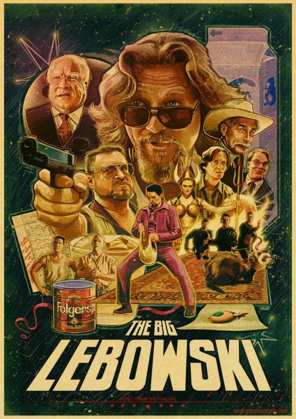 Большой Лебовски 1998 Постер