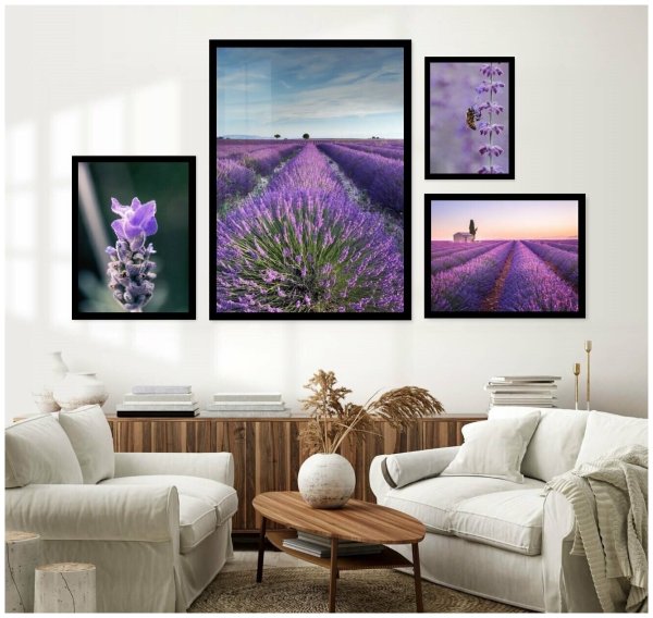 Постеры с лавандой в интерьере