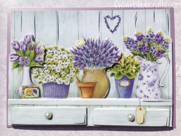 Лаванда декупаж