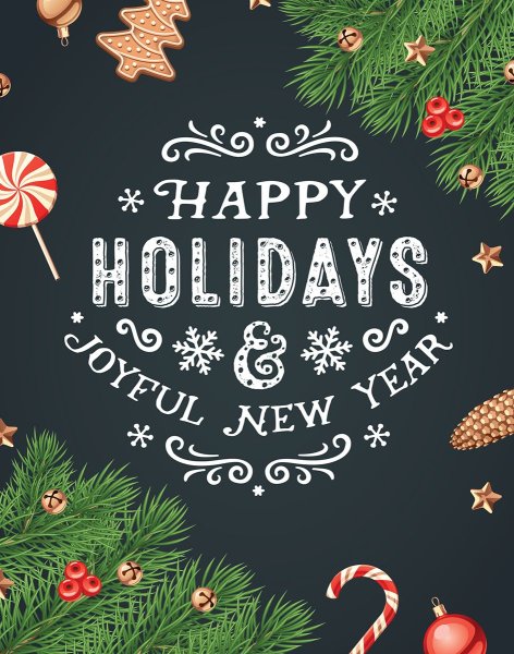 Красивый Постер на новый год