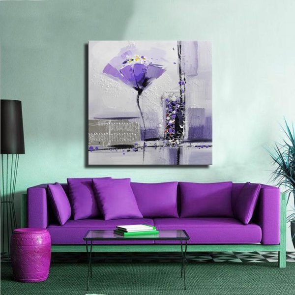 Интерьеры для постеров в сиреневых тонах