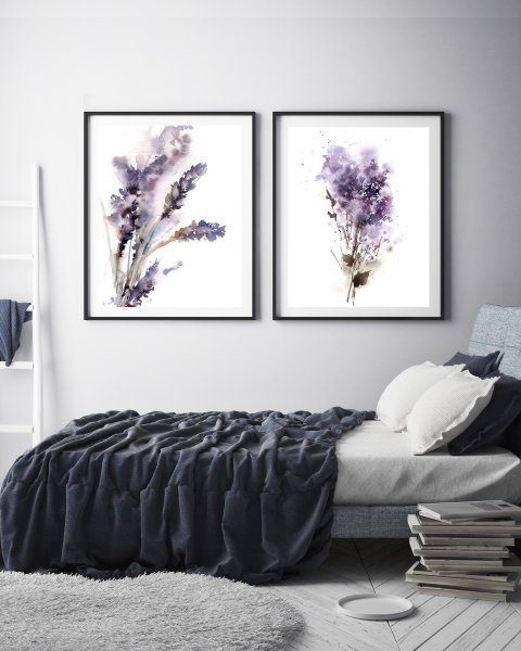 Картина в сиреневых тонах