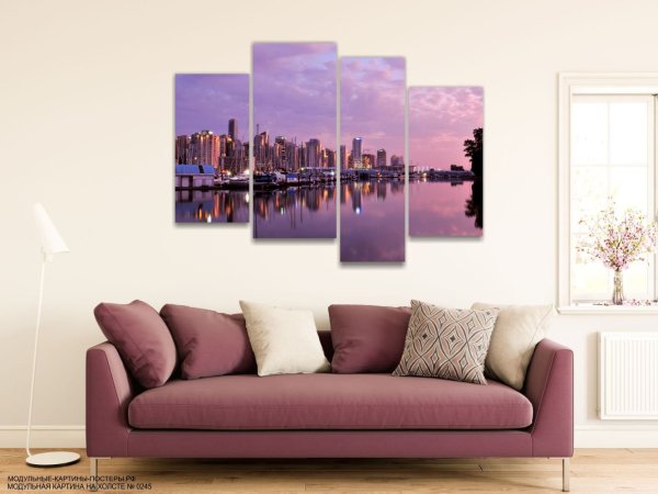 Панно на стену фиолетовое