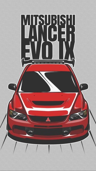 Mitsubishi Lancer Evolution 9 Art