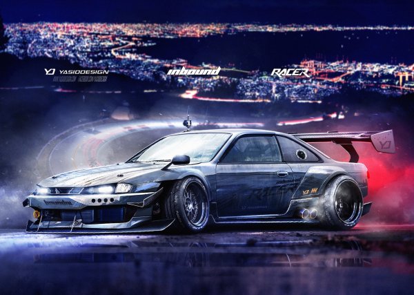 S14 Nissan Silvia Drift Art