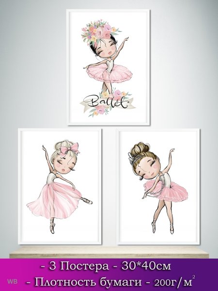 Постеры балерина для детской