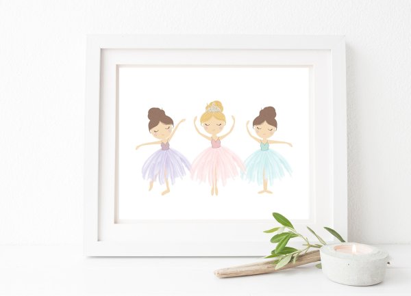 Картины для детской комнаты балерина