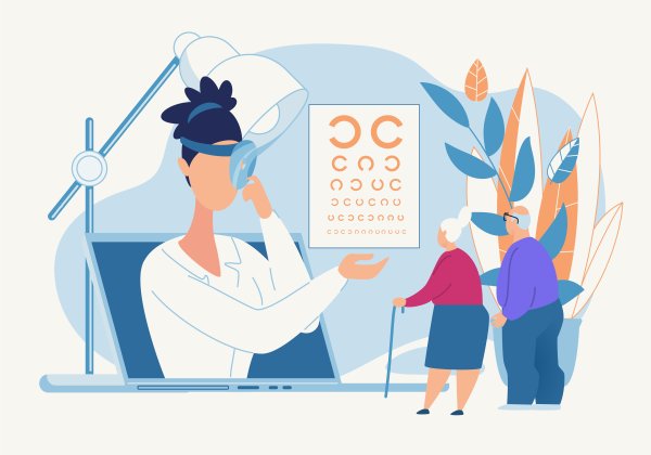 Плакат окулиста вектор