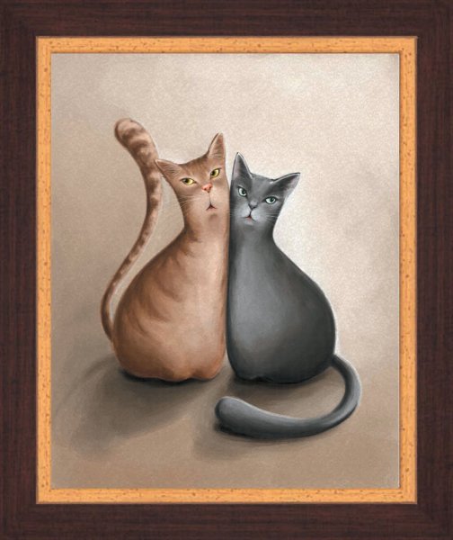 Постеры кошки для интерьера