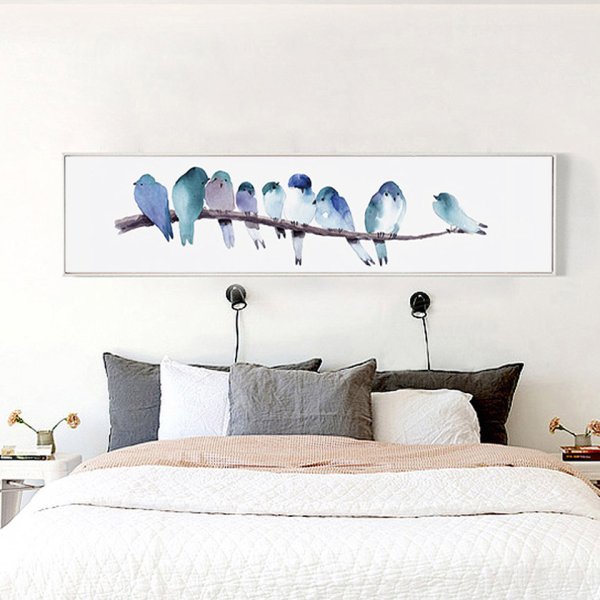 Постеры в интерьере спальни