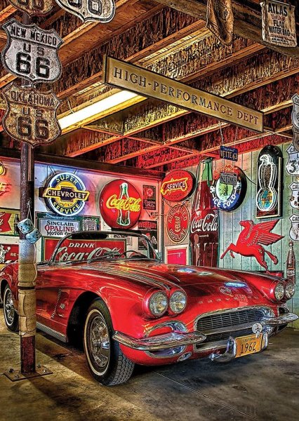 Гараж в стиле ретро