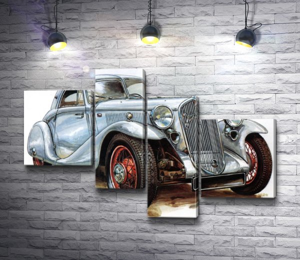 Постеры с машинами в интерьере