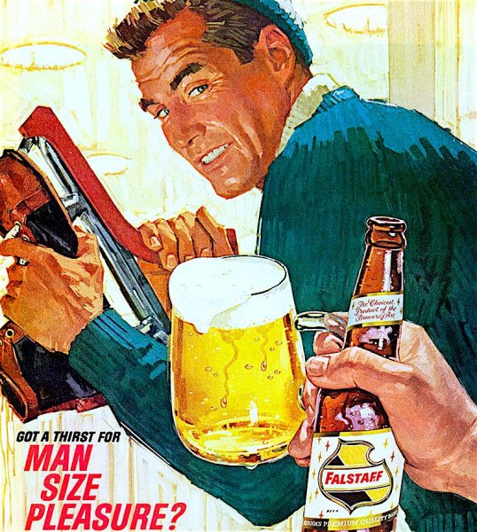 Старые рекламные плакаты пива