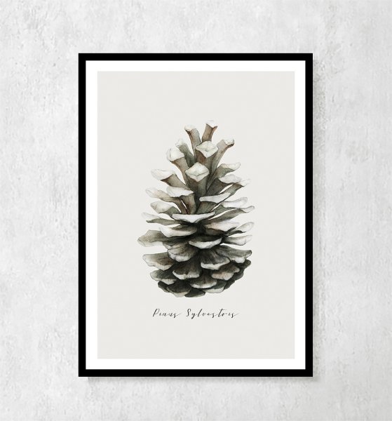 Новогодние постеры в скандинавском стиле